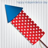 Independence Day cracker card in vector format N6