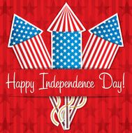 Happy Independence Day card in vector format