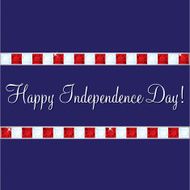 Happy 4th of July card in vector format
