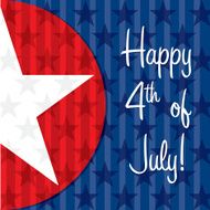 Happy Independence Day star card in vector format N5