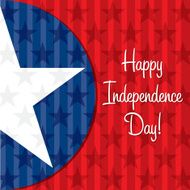 Happy Independence Day star card in vector format N6