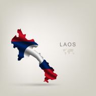 flag of Laos as a country