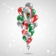 Flag of Mexico on balloon N2
