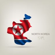 flag of North Korea as a country