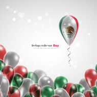 Flag of Mexico on balloon N5