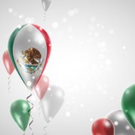 Flag of Mexico on balloon N6