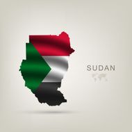 flag of Sudan as the country