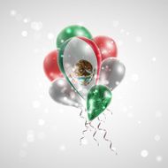 Flag of Mexico on balloon N8