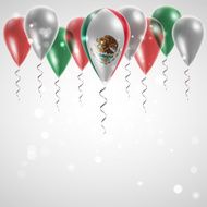 Flag of Mexico on balloon N9