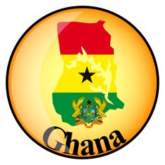 orange button with the image maps of Ghana N2