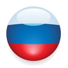 World Flag Button Russia
