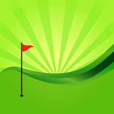 Vector silhouettes of golf