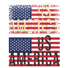 Print Poster Apparel T shirt design American flag