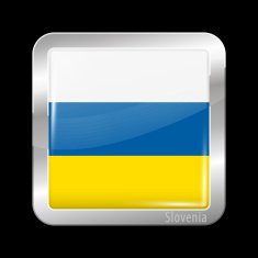 Flag of Slovenia Metal Icons N2