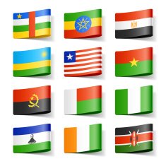 World flags Africa N2