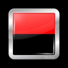 Flag of Ukraine Glossy Icons N2