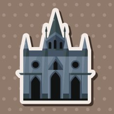 castle theme elements vector eps N28