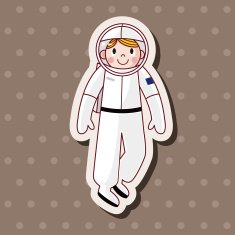 Space Astronaut theme elements vector eps10 N16