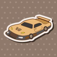 racing car theme elements vector eps N7