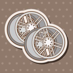 racing wheel theme elements vector eps N3