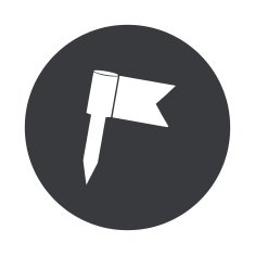 Vector modern gray circle icon N23