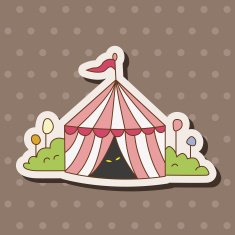 circus tent theme elements vector eps N10