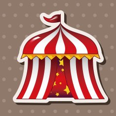 circus tent theme elements vector eps N11