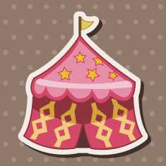circus tent theme elements vector eps N12