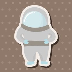 Space Astronaut theme elements vector eps10 N19
