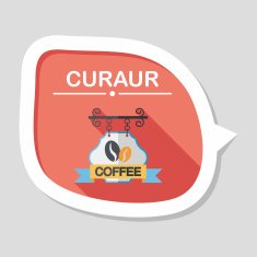 Coffee shop signs flat icon with long shadow eps10 N56