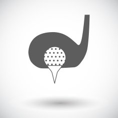 Golf flat single icon N2