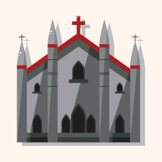 castle theme elements vector eps N42
