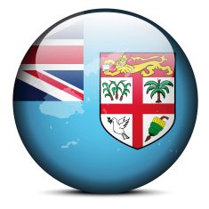 Map on flag button of Republic Fiji