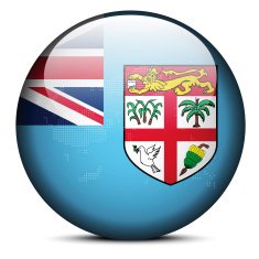 Map on flag button of Republic Fiji N2