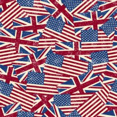 Seamless pattern with flags Vector illustration