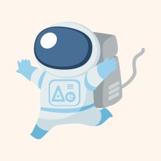 Space astronaut theme elements N37