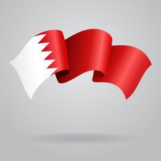 Bahrain waving Flag Vector illustration
