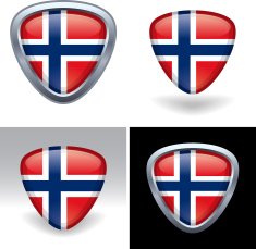 Norwegian Flag Crest