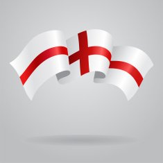 English waving Flag Vector illustration