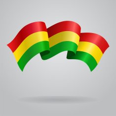 Bolivian waving Flag Vector illustration