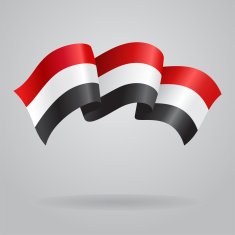 Yemeni waving Flag Vector illustration
