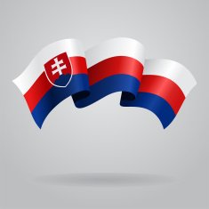 Slovak waving Flag Vector illustration