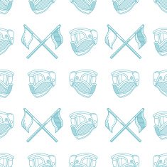 Monochrome blue vector pattern for paintball