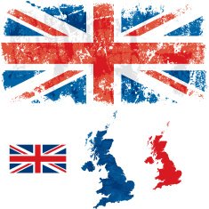 UK grunge flag