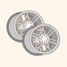 racing wheel theme elements vector eps N4