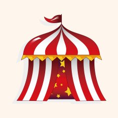 circus tent theme elements vector eps N14