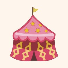 circus tent theme elements vector eps N15