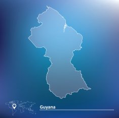 Map of Guyana N5