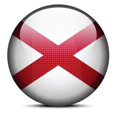 button of USA Alabama State