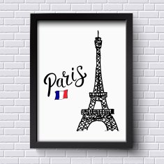 Tourism poster or card design for Paris N2